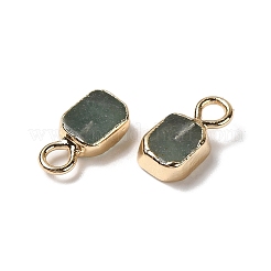 Natural Green Aventurine Rectangle Charms&nbsp;G-Q169-07G-05