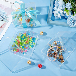 10Pcs Square Acrylic Storage Boxes&nbsp;CON-BC0007-82