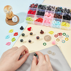 1Box Craft Plastic Doll Eyes & Nose & Lip Set&nbsp;DOLL-PH0001-04