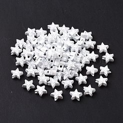 Spray Painted Alloy Beads&nbsp;PALLOY-K001-02N