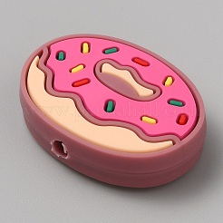 塩ビプラスチックビーズ  食品のテーマ  ドーナツ  30x22x8mm  穴：2.6mm&nbsp;LS-SIL-SZC0005-10D
