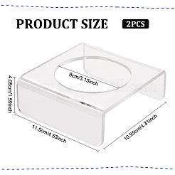 Transparent Acrylic Round Ball Display Stands&nbsp;ODIS-WH0058-06