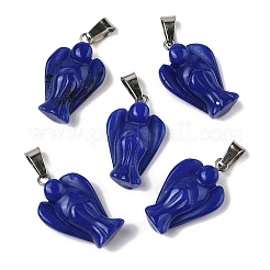 Dyed Natural White Jade Pendants&nbsp;G-B127-10P-04