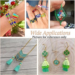 20G 4 Colors Cylinder Seed Beads&nbsp;SEED-YW0003-05A