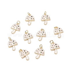 Brass Micro Pave Colorful Cubic Zirconia Pendants&nbsp;X-KK-C100-09G