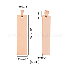 304 Stainless Steel Pendants&nbsp;STAS-UN0013-42RG