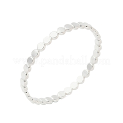 女性用スターリングシルバーフラットビーズ指輪925個  プレーンバンドリング  銀  1.8mm  内径：18.2mm&nbsp;RJEW-NH0002-01C-S