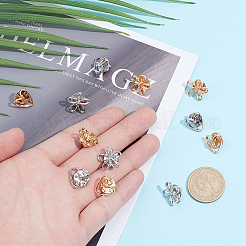 20Pcs 2 Colors Allloy Anti-glare Lapel Pins Brooches&nbsp;JEWB-AR0001-24B