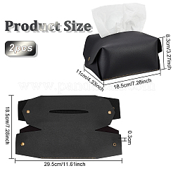 Foldable PVC Imitation Leather Tissue Storage Bags&nbsp;ABAG-WH0005-73E