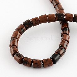 Natural Mahogany Obsidian Stone Bead Strands&nbsp;X-G-R187-11