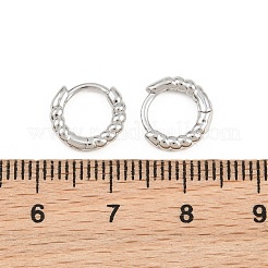 Brass Huggie Hoop Earrings&nbsp;KK-CBA8324-18E-P