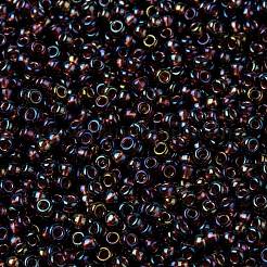 MIYUKIラウンドロカイユビーズ  日本製シードビーズ  （rr3749)派手な裏地オールドローズ  8/0  3mm  穴：1mm  約422~455PCS /ボトル  10 G /ボトル&nbsp;SEED-JP0009-RR3749