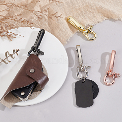 4Pcs 4 Colors Brass Shackle Clasps with Brass S Hook Clasps&nbsp;KK-PH0012-38