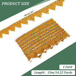 13M Polyester Braided Lace Ribbon&nbsp;OCOR-WH0070-108B