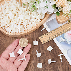 プラスチック製の粘着スペーサー  断熱柱  ホワイト  12.5x12.5x21.5mm&nbsp;FIND-WH0149-46B