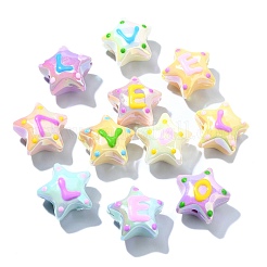 20Pcs 5 Colors Opaque Acrylic Beads&nbsp;ACRC-CJ0001-01