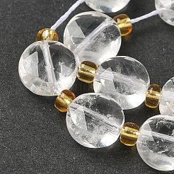 Natural Quartz Crystal Beads Strands&nbsp;G-G271-C07-10mm