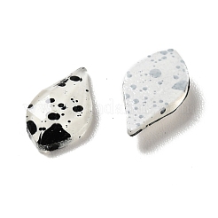 スポット模様樹脂カボション  ネイルアートの装飾の付属品  ティアドロップ  透明  10x5x2mm&nbsp;MRMJ-G015-14