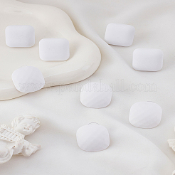 女性用アクリルスタッドピアス4組2スタイル  混合図形  ホワイト  24~26x21.5~26mm  2ペア/スタイル&nbsp;EJEW-LP0001-92
