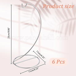6Pcs Iron Wire Ornament Display Stand&nbsp;AJEW-DR0002-03P-01