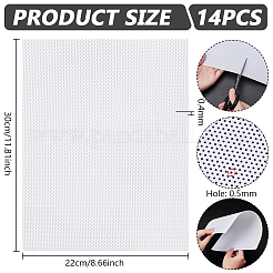 塩ビプラスチックシート  長方形  ホワイト  300x220x0.4mm&nbsp;AJEW-WH0314-569B-02