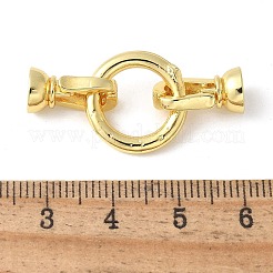 Brass Fold Over Clasps&nbsp;KK-M320-20G