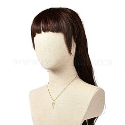 女の子の女性のためのウィング＆クロス＆ハート＆スターペンダントネックレス  ガラスビーズネックレス  ゴールドカラー  レッド  インチ（36~45cm）  3個/セット&nbsp;NJEW-JN03688
