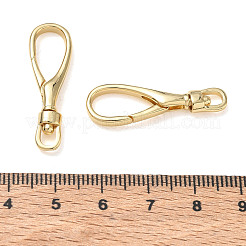 真鍮スイベルクラスプ  18KGP本金メッキ  30x10x4mm  穴：3mm&nbsp;KK-CBA50B0-30G