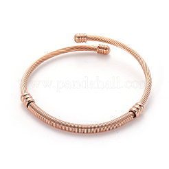 304 Stainless Steel Torque Bangle Sets&nbsp;BJEW-L642-12