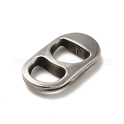 変色しない304ステンレススチール製リンクリング  オーバル  ステンレス鋼色  18x10x3mm  内径：6x5~6mm&nbsp;X-STAS-I694-30P