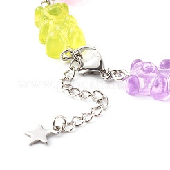 Bear Resin Link Bracelets&nbsp;BJEW-JB06483