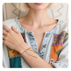 24Pcs 12 Colors Bohemian Braided Polyester Cord Bracelet Making&nbsp;MAK-SP0001-10