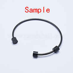 Eco-Friendly 316 Surgical Stainless Steel Cuff Bangle Making&nbsp;STAS-I078-02B-NR