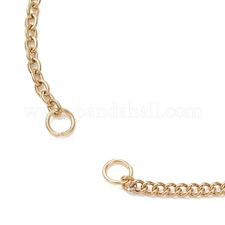 304 Stainless Steel Cable Chain Twisted Chain Slider Bracelet Making&nbsp;AJEW-JB01509-01