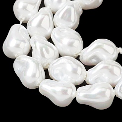 Electroplate Opaque Glass Imitation Pearl Beads Strands&nbsp;EGLA-H113-08A
