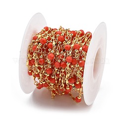 Brass Round Link Chains&nbsp;KK-D368-01G-B