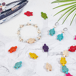 2 Strands Dyed Synthetic Turquoise Beads Strands&nbsp;G-SC0002-92