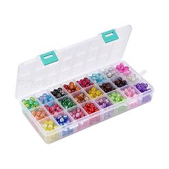 Baking Paint Crackle Glass Beads&nbsp;CCG-X0011-02-8mm