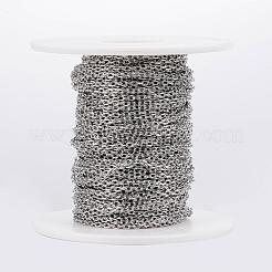 Tarnish Resistant 304 Stainless Steel Cable Chains&nbsp;CHS-H009-01P