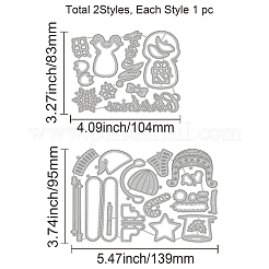 Christmas Theme Carbon Steel Cutting Dies Stencils&nbsp;DIY-WH0309-451