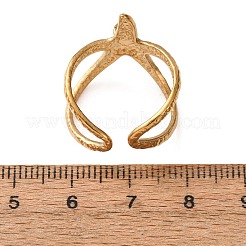 Starfish 304 Stainless Steel Cuff Ring Settings&nbsp;SA-CBA7DC2-01G