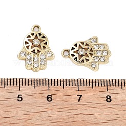 UV Plating Alloy Rhinestone Pendants&nbsp;ALRI-N058-04KCG