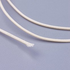 韓国産ワックスポリエステルコード  乳白色  1mm  約16.4ヤード（15m）/バッグ&nbsp;YC-WH0002-A15