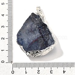 Raw Rough Natural Dyed Quartz Crystal Pendants&nbsp;G-G895-05S-06