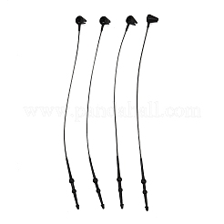 プラスチック値札チェーン2000個  ファスナーハングタグスナップロックピン  ブラック  80x3.5x4.5mm&nbsp;KY-CY0001-01A-01
