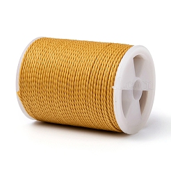 Round Waxed Polyester Cord&nbsp;YC-G006-01-1.0mm-24