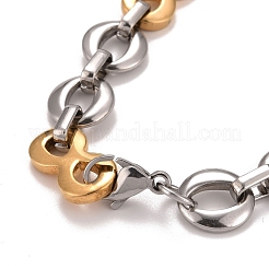 PVD Vacuum Plating 304 Stainless Steel Infinity Link Chains Necklace&nbsp;STAS-E160-14GP
