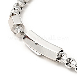 Non-Tarnish 304 Stainless Steel Box Chain Bracelet for Men Women&nbsp;BJEW-E009-02P