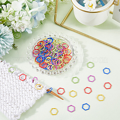 100Pcs 5 Colors Baking Paint Iron Knittings Tool&nbsp;DIY-SC0030-19