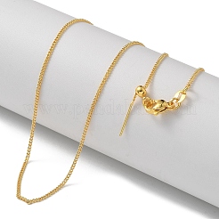 Brass Twisted Chain Necklaces&nbsp;NJEW-M083-01G-01